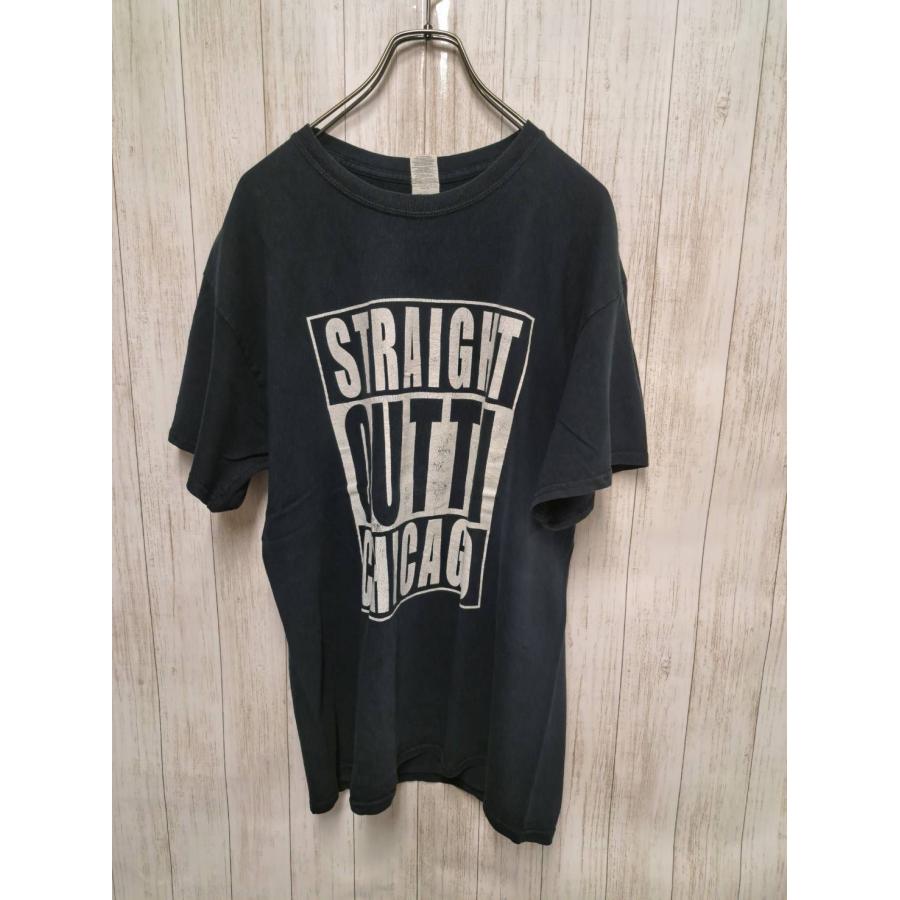 GILDAN 【アメカジTシャツ】STRAIGHT OOTTA CHIICAGO Lサイズ 