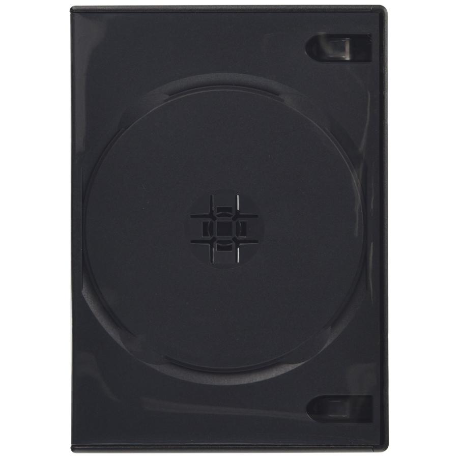 コムコム COMCOM14mm厚DVDトールケース 4枚収納 黒 25個KR-DVDT4BK-25