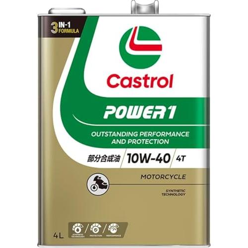 新品カストロール（Castrol）エンジンオイル Castrol(カストロール) エンジンオイル 10W-40 POWER1 4T MA2 4L