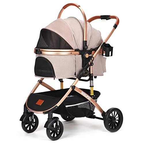 SKISOPGO ペットカート 分離型 犬用ベビーカー いぬ用 バギー 