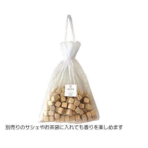 NOTO 能登ヒバ キューブ プチ100g1袋 天然木材アロマ ディフューザー消臭 (100g×1袋)｜bonnenuit｜04