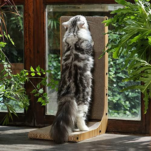 FUKUMARU 猫用L字型スクラッチャー 猫 猫用 爪とぎ 爪研ぎ ダンボール