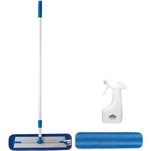 MQ Duotex クライメートスマート仕様 北欧 マイクロファイバーモップセット47cmブルー&交換クロス1枚&スプレ | 