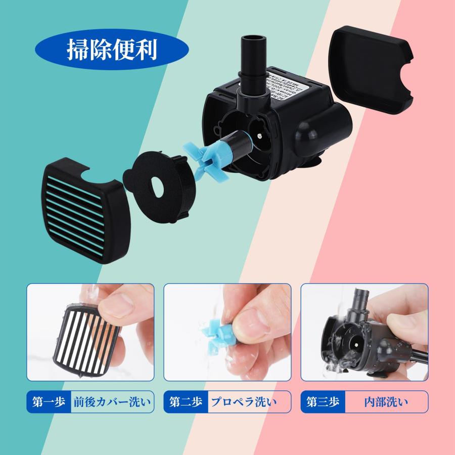 LEDBOKLI 水中ポンプ 小型ポンプ ミニ 排水ポンプ 池ポンプ 水槽 LEDBOKLI 水中ポンプ 小型ポンプ ミニ 排水ポンプ 池ポンプ 水槽