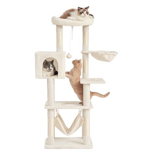 AIFY キャットタワー 大型猫用 多頭飼い 省スペース スリム 据え置き 