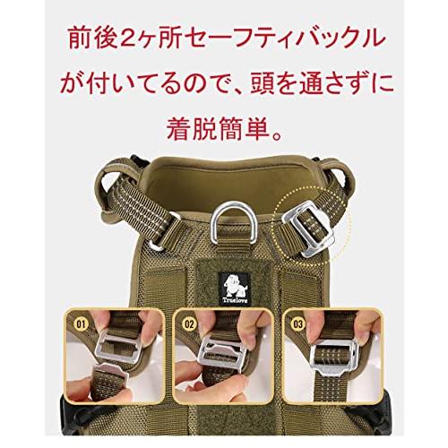 J&C Paradise PRO犬ハーネス 日本正規店 抜けない ダブルＨ型 簡単装着 ネオプレン素材 丈夫 スポーツ 中型犬 大型犬専用 (M｜bonnenuit｜04