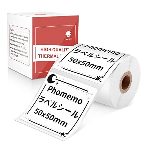 Phomemo M110対応 純正 ラベルシール 感熱ロール紙 値札 50mm*50mm