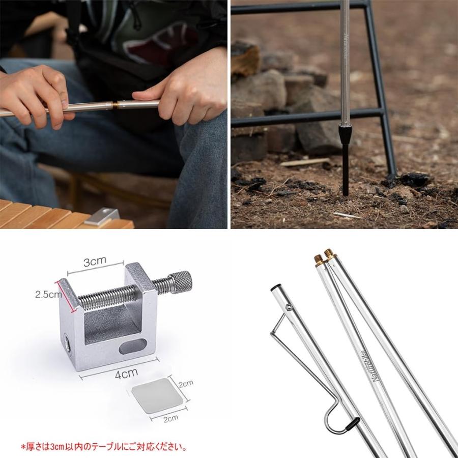 Naturehike ランタンスタンドランタンポール 高強度アルミ製