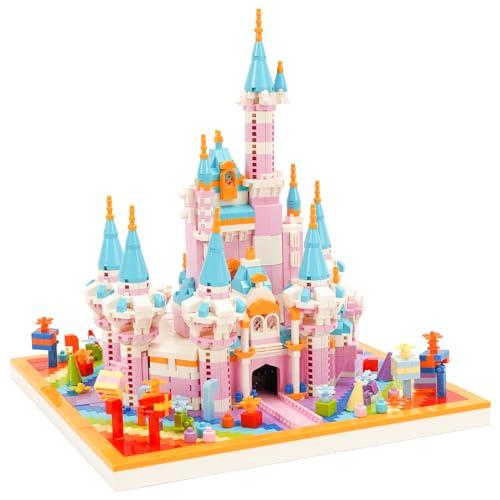 LULUFUN ミニブロック 建物 虹の城 おもちゃ ミニチュア お城 ブロック