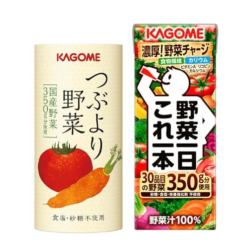 カゴメ 350g分の野菜満喫つぶこれセット（つぶより6本、これ一本6