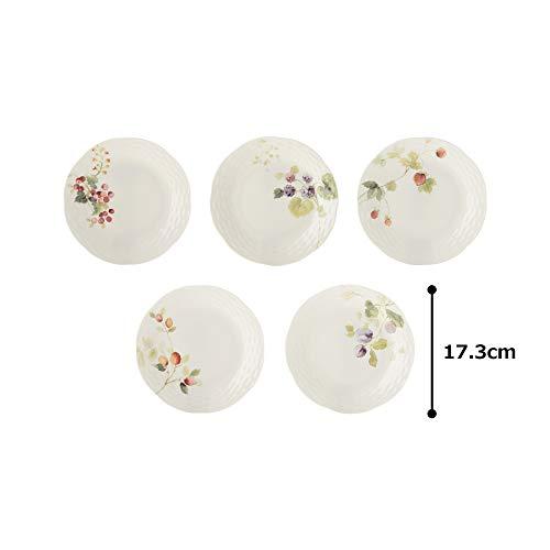 NARUMI ナルミ プレート 皿 食器 洋食器 WH/GD 5枚セット NARUMI(ナルミ) アソートプレート セット ルーシーガーデン 径17cm 5枚