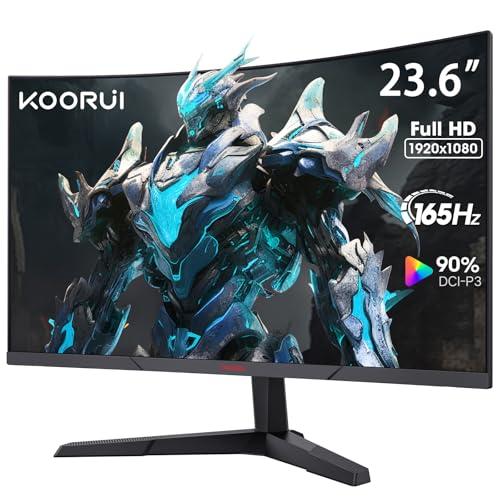 KOORUI ゲーミングモニター 24インチモニター フルHD 165Hz 湾曲 KOORUI ゲーミングモニター 24インチモニター フルHD 165Hz 湾曲