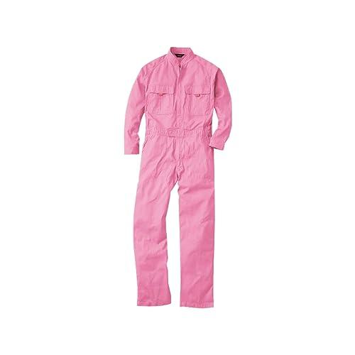 つなぎ 9000 オーバーオール 続き服 長袖 16カラー (M ピンク