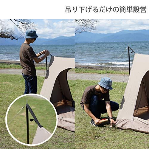 DOD(ディーオーディー) ワラビーテント コットン生地 吊り下げ式