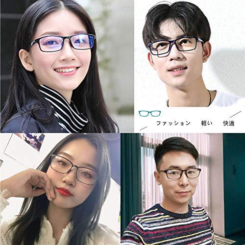 [Dollger] 伊達メガネ メガネ だてめがね メンズ ブルーライトカット メガネ 度なし ブルーライトカット 超軽量16g レディース おしゃれ ブルー |  | 06