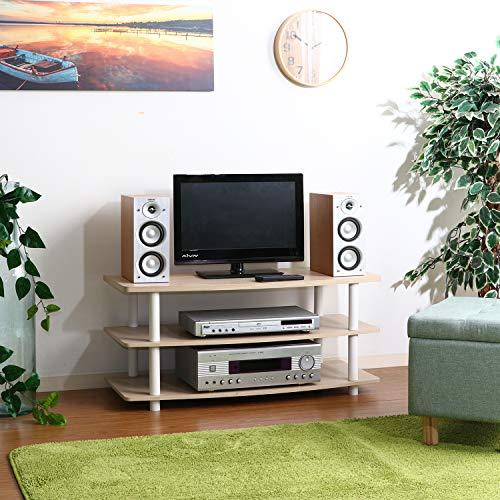 不二貿易 テレビ台 ローボード 32型 幅90cm ホワイトウォッシュ 97530