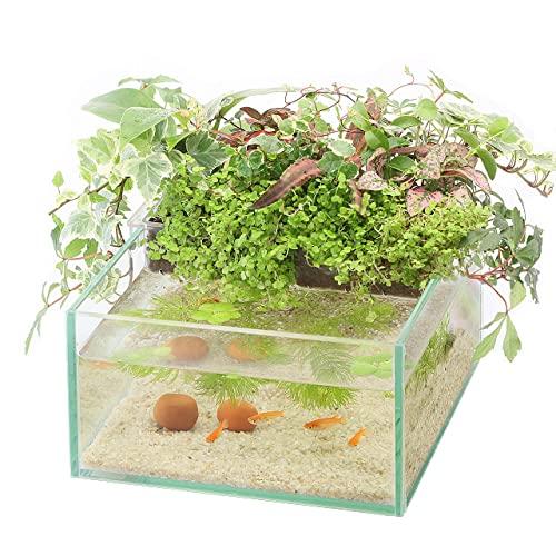 アクアテリア N190 メダカ用（ガラス水槽と水耕栽培プランター）【水槽