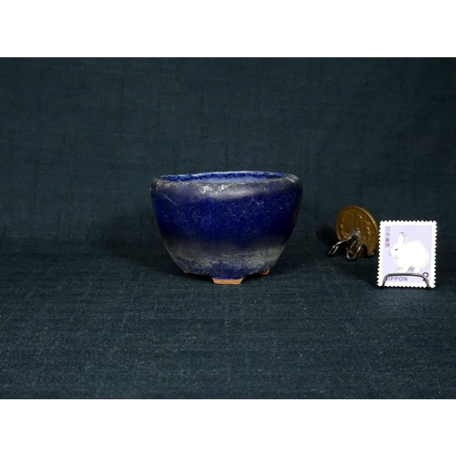 東福寺　瑠璃釉切足丸　　横幅6.2cm_2
