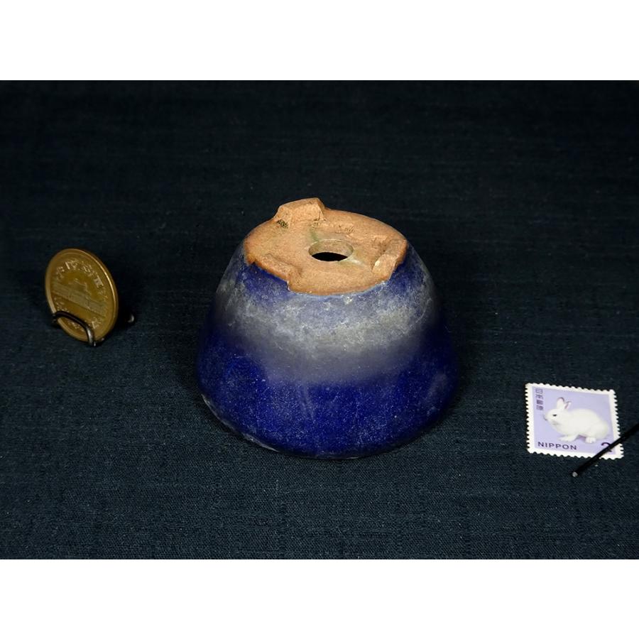 東福寺　瑠璃釉切足丸　　横幅6.2cm_5