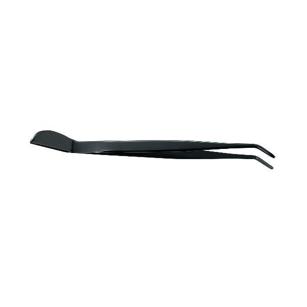 1312ステンレスピンセット黒染 曲 Stainless steel tweezers black C 盆栽道具 【超歓迎】