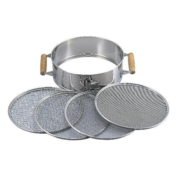 1370ステンレス取手付篩/18-8ｓtainless steel sieve set【園芸】　