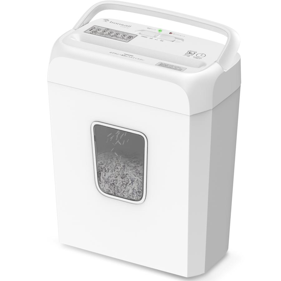 bonsaii シュレッダー 電動 家庭用 A4/5枚同時細断 連続細断4分 bonsaii シュレッダー 電動 家庭用 A4/5枚同時細断 連続細断4分
