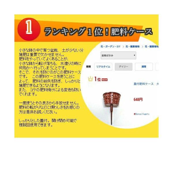 【倍!倍!ストア 誰でも+5%】蓋付肥料容器 大 20個入り bonsai 盆栽 道具 皐月松真柏桜の盆栽に最適な 肥料ケース|bonsaimatsuyoshi|03