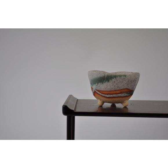 盆栽鉢 4号 白掛三ツ足 幅11cm×高さ7cm : 盆栽妙 ヤフー店 - 通販