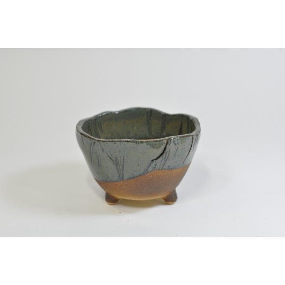 盆栽鉢 4号 生子三足 幅11.5cm×高さ8cm : 盆栽妙 ヤフー店 - 通販