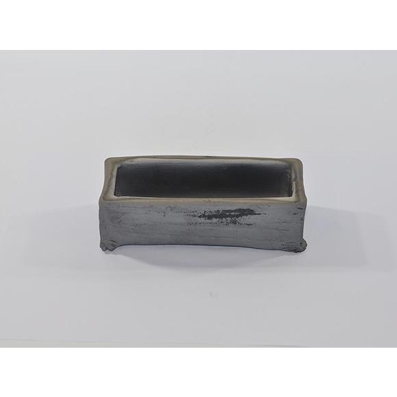 盆栽鉢 6号 いぶし長方 鉢 陶器 グレー : 盆栽妙 ヤフー店 - 通販