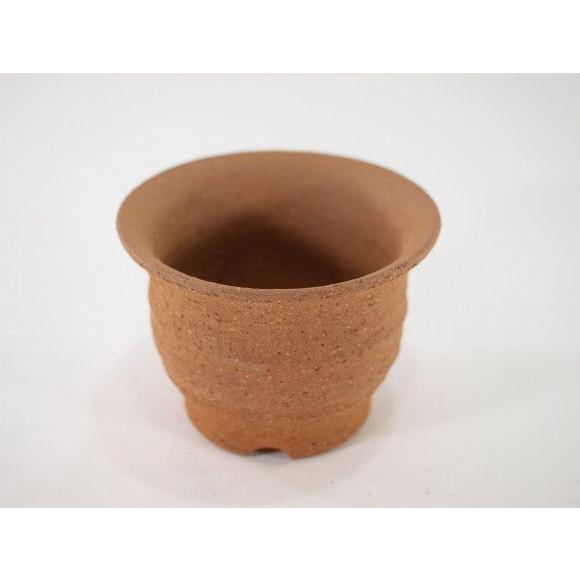 盆栽鉢 【信楽焼】【植木鉢】胴締 3.5号鉢 鉢幅約10.5cm 高さ約8cm