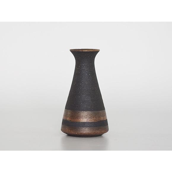 花瓶 一輪挿し 銀嶺ラッパ型ミニ花入 フラワーベース 器 壺 陶器 花瓶 一輪挿し 銀嶺ラッパ型ミニ花入 フラワーベース 器 壺 陶器