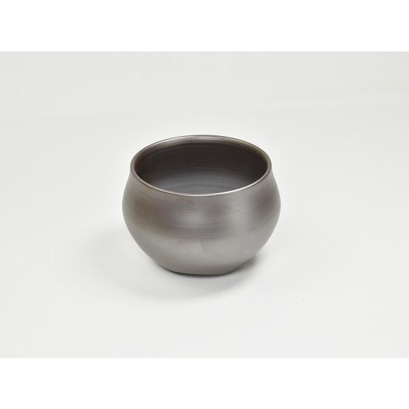 盆栽鉢 潮 3.5号 紫泥 幅10.5cm×高7.5 陶器_1