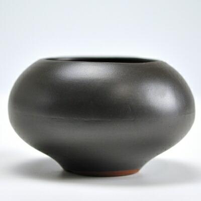 盆栽鉢 黒3.5号 鉢幅約11cm×高さ約7cm 陶器 : 盆栽妙 ヤフー店 - 通販