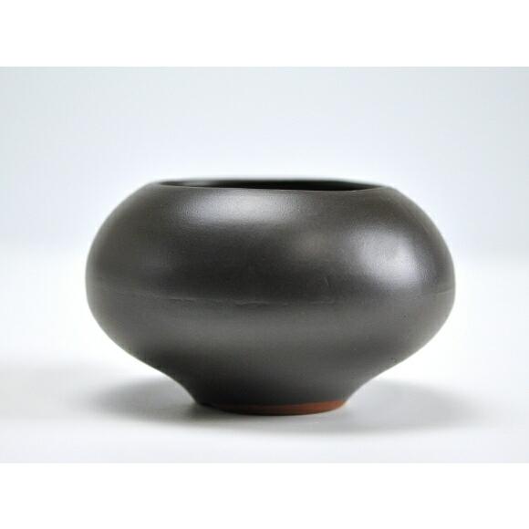 盆栽鉢 黒3.5号 鉢幅約11cm×高さ約7cm 陶器 : 盆栽妙 ヤフー店 - 通販