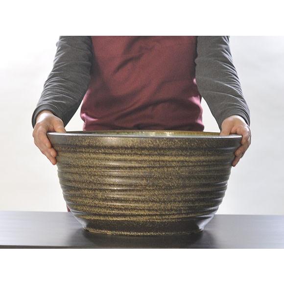 睡蓮鉢 めだか鉢 窯肌ひねり水鉢 13号サイズ 自然 水辺 水盤 水ばん 花器 水鉢 めだか 金魚 水生植物 陶器鉢 睡蓮 池 ビオトープ 睡蓮鉢 温かい雰囲気の窯肌色です
