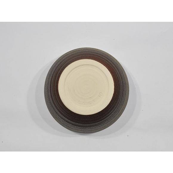 睡蓮鉢 めだか鉢 信楽焼 窯肌ひねりボール水鉢 10号サイズ 自然 水辺