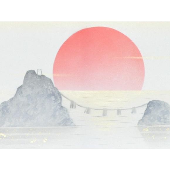 かける軸 神都の朝 盆栽 ミニ盆栽 掛軸
