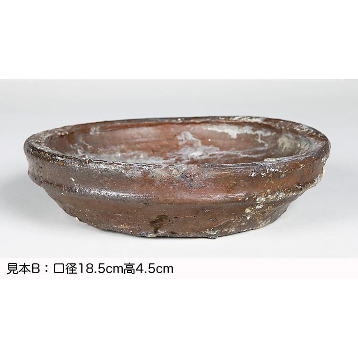 盆栽鉢/ 山源/ 常滑/ 長方/ 4点セット/ 寄せ植え/ 松盆栽/ 松柏/ 烏泥/ 多肉植物/ 山野草/ 花/ 雑木/ 盆栽/ 園芸/ ガーデニング C0EX0107 盆栽鉢 烏泥外縁下紐楕円鉢 植木鉢 中国鉢 張氏製陶 落款あり 15号