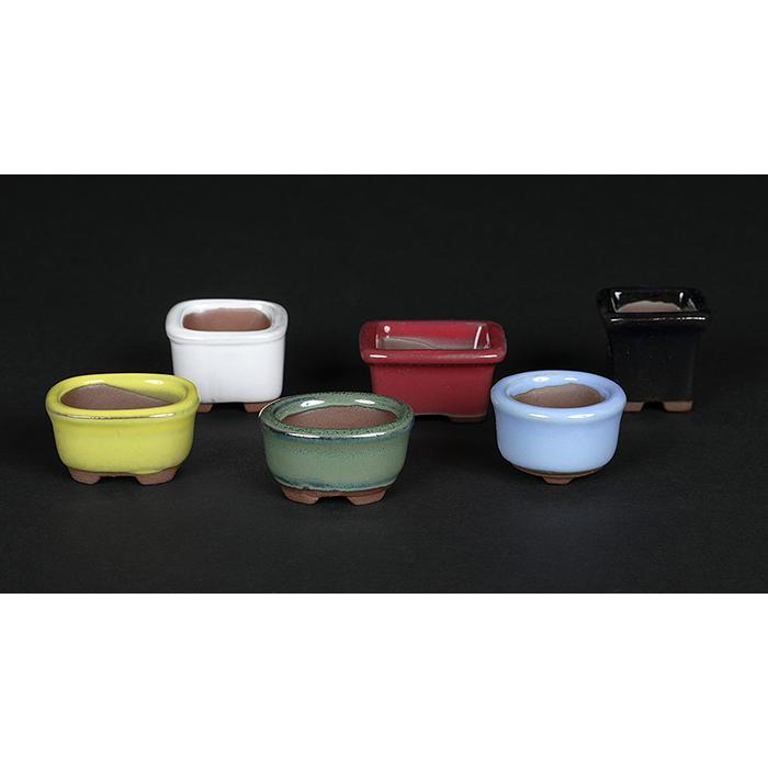 盆栽鉢 ミニ盆栽 鉢 豆盆栽 骨董品 陶芸品 豆盆栽・盆栽鉢・植木鉢・ミニサイズ・13点セット・No.231013-20