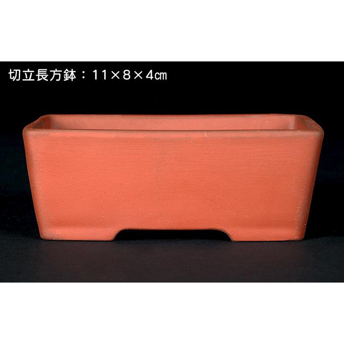 盆栽鉢 「瀬戸焼文山窯朱泥鉢3点セット」 植木鉢 泥鉢 焼締 朱泥 赤