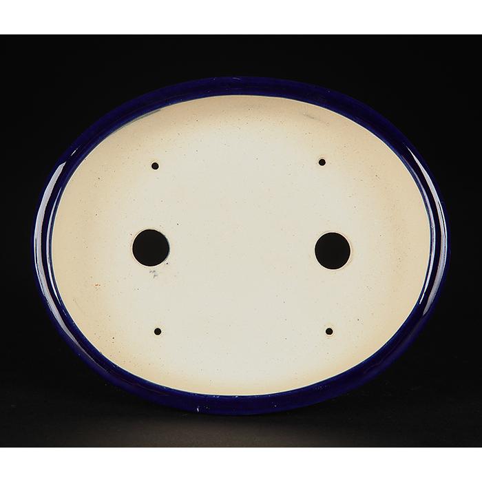 鴻陽楕円鉢 常滑鉢 「鴻陽」 織部釉切立楕円鉢 - FROM JAPAN