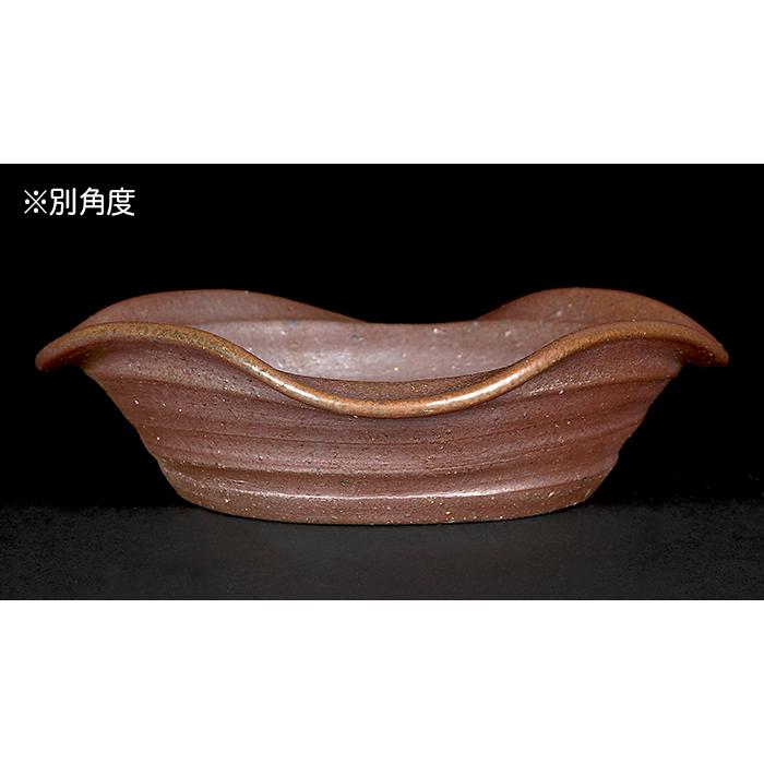 盆栽鉢 凡才外縁丸鉢 南蛮 常滑 7号 文人盆栽 文人木 寄せ植えに最適