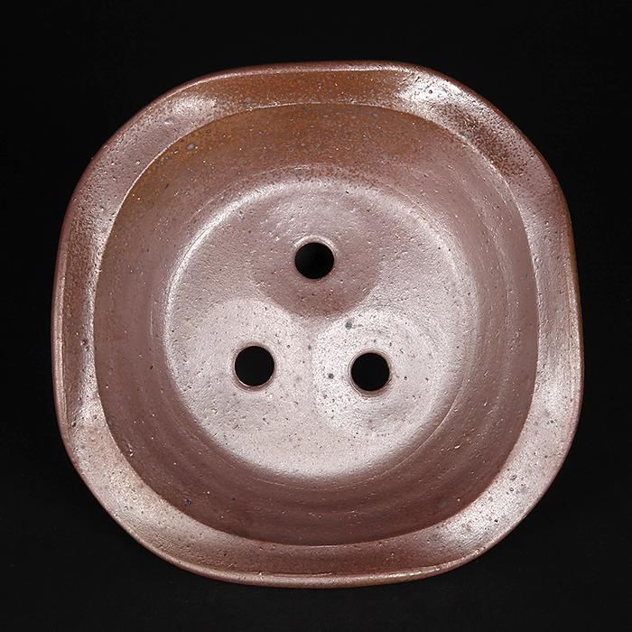 盆栽鉢 凡才外縁丸鉢 南蛮 常滑 7号 文人盆栽 文人木 寄せ植えに最適