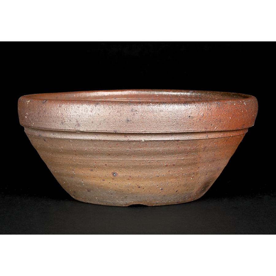 盆栽鉢 常滑焼 松下凡才 南蛮鉢 8号 24.5cm どんぶり型丸鉢 陶器鉢 中