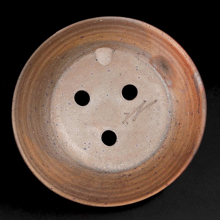 盆栽鉢 常滑焼 松下凡才 南蛮鉢 8号 24.5cm どんぶり型丸鉢 陶器鉢 中