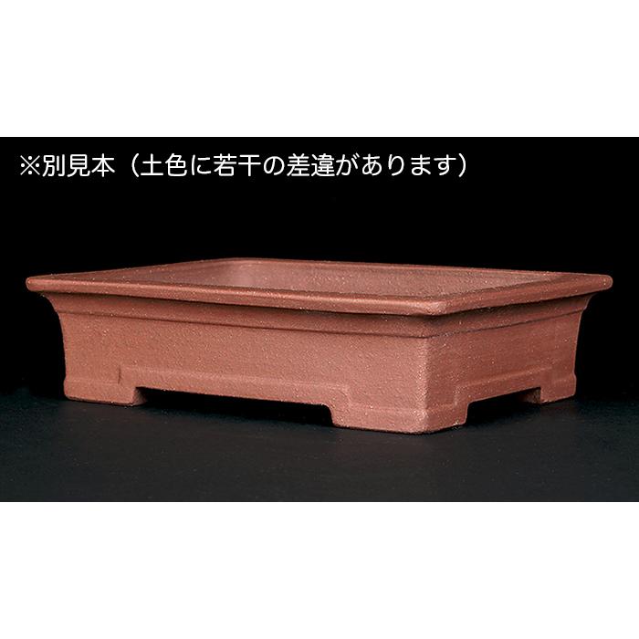 盆栽鉢/ 山源/ 常滑/ 長方/ 4点セット/ 寄せ植え/ 松盆栽/ 松柏/ 烏泥/ 多肉植物/ 山野草/ 花/ 雑木/ 盆栽/ 園芸/ ガーデニング C0EX0107 盆栽鉢 烏泥外縁下紐楕円鉢 植木鉢 中国鉢 張氏製陶 落款あり 15号