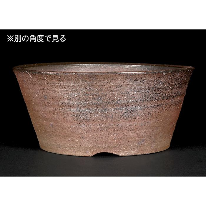 盆栽鉢 凡才切立丸鉢 南蛮 常滑 7号 中品盆栽 寄せ植えに最適_3