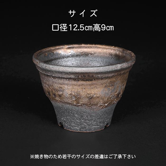 信楽焼  さや鉢 ミニ盆栽.山草鉢 U-15 高さ１１cm 盆栽鉢 山野草鉢 信楽焼金ソバ舟型鉢 6号 18cm 反石風 創作盆栽 寄せ