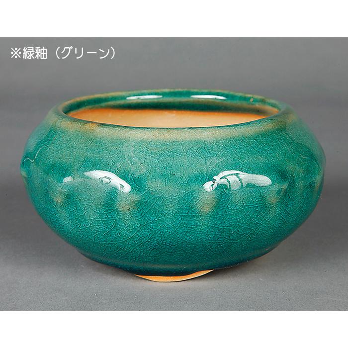 盆栽鉢 「広東色小鉢4点セット」 植木鉢 色鉢 中国鉢 4号 11.5cm 小品